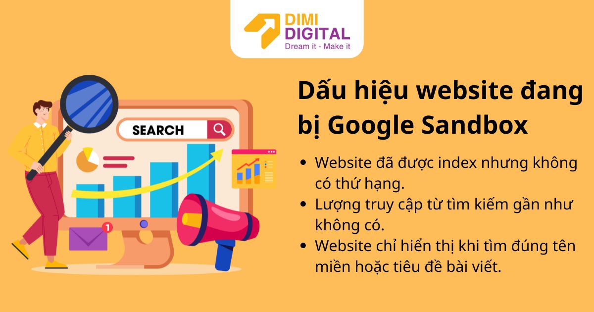 Dấu hiệu website bị Google Sandbox
